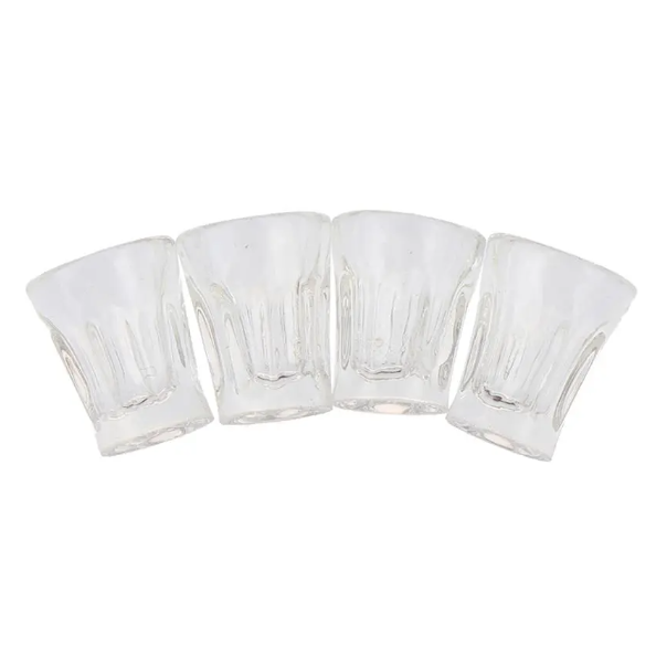 1 :12 Scale Miniature Resin Transparent Cup Set of 4