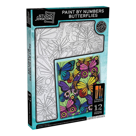 Paint By Number Art Kit Butterflies