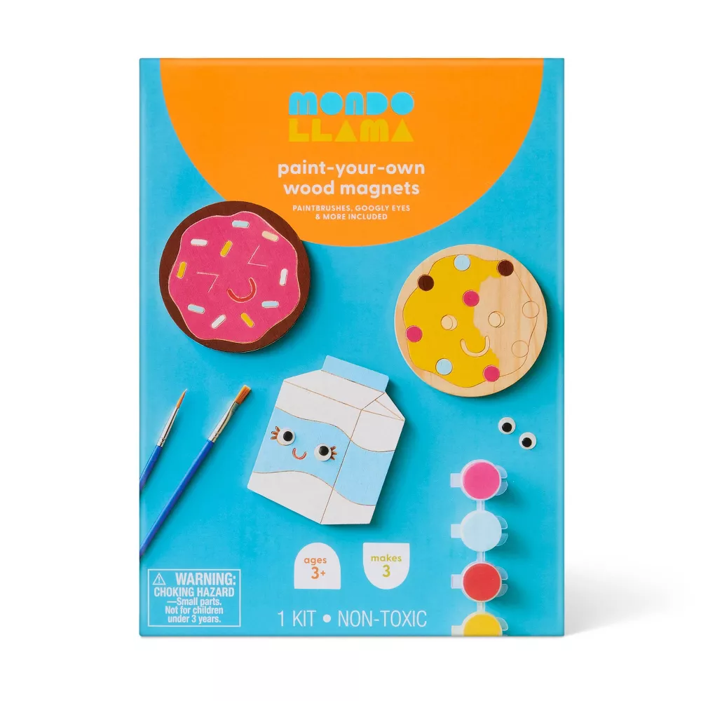 Paint Your Own Wood Food Magnets