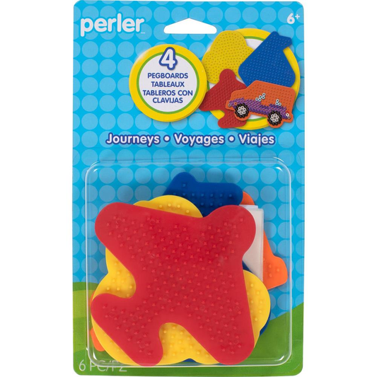 Perler Fun Fusion Pegboards 4/Pkg Journeys