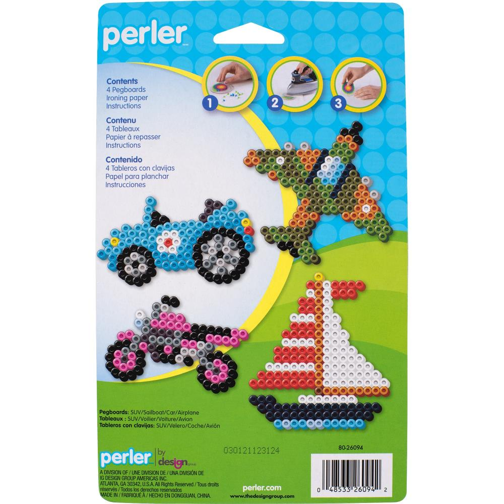 Perler Fun Fusion Pegboards 4/Pkg Journeys