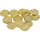 1.5" Plastic Gold Coins-144 Pieces