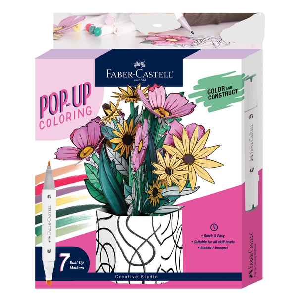 Pop Up Coloring Bouquet Wildflower Bunch