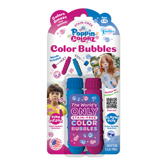 PoppinColorz Color Bubble Tubes 2 Pack