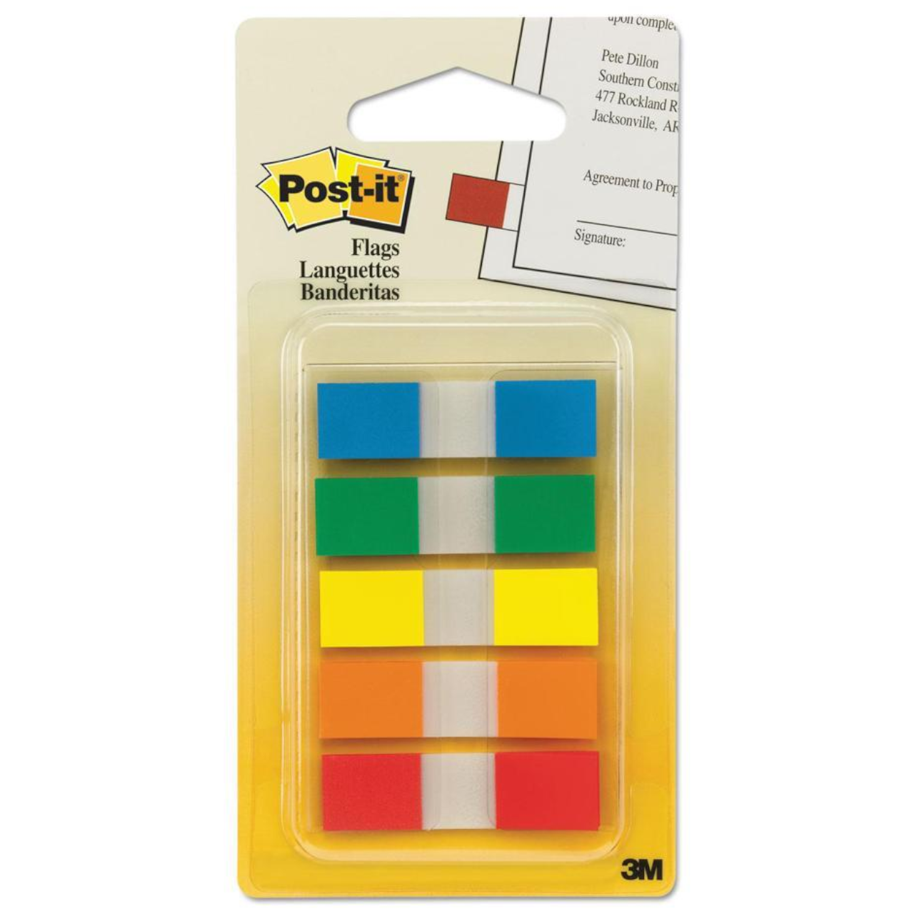Post-it Page Flags in Portable Dispenser