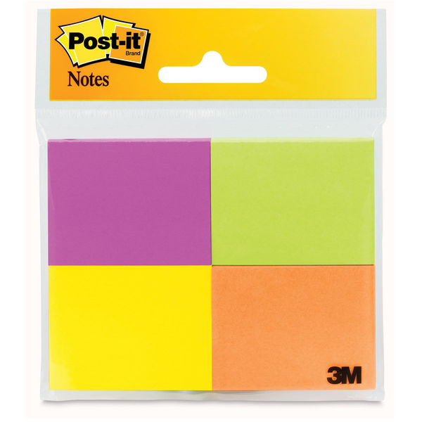 Post It Notes, Capeton Colors, 1.5" x 2"  4 Pk