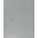 Preprinted Canvas Tehillim Violin 11" x 14"