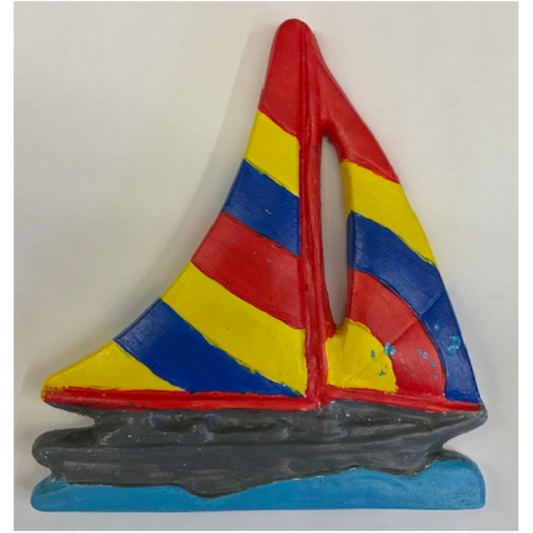 Sailboat Plaque Plaster Mold