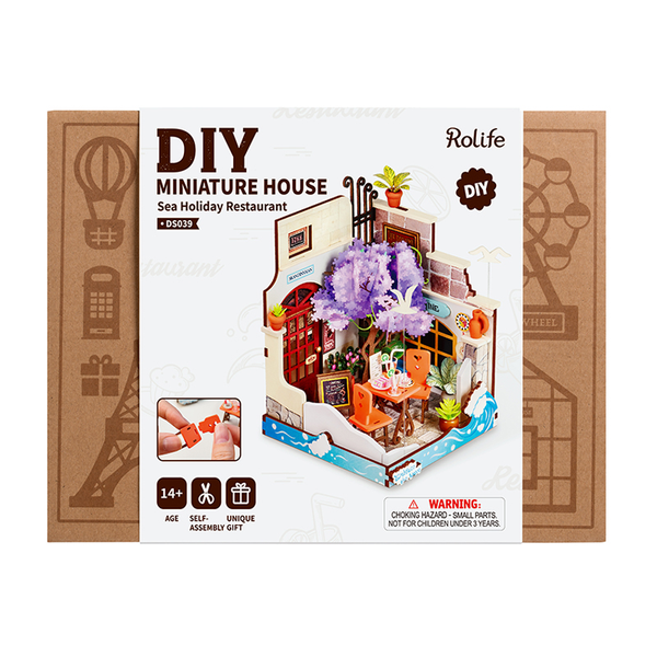 DIY Miniature House Sea Holiday Restaurant