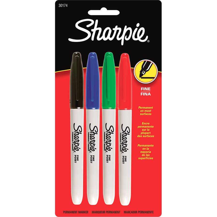 Sharpie Fine Point Permanent Markers 4 Pack