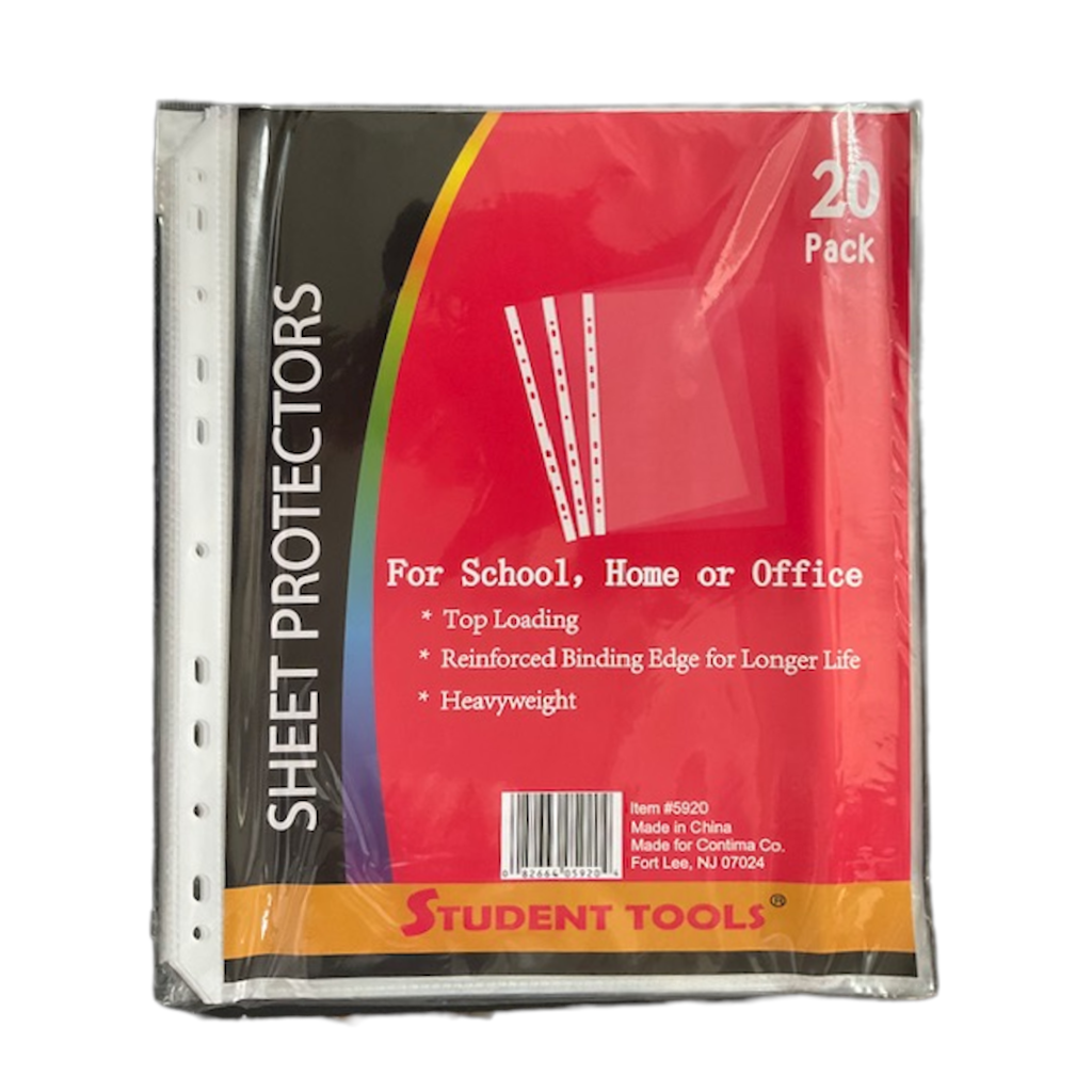 Sheet Protectors - 20 Ct