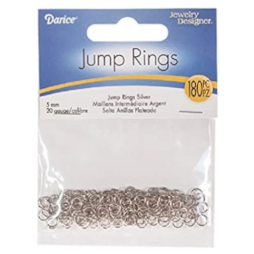 Silver Jump Rings 5mm 180 Pieces