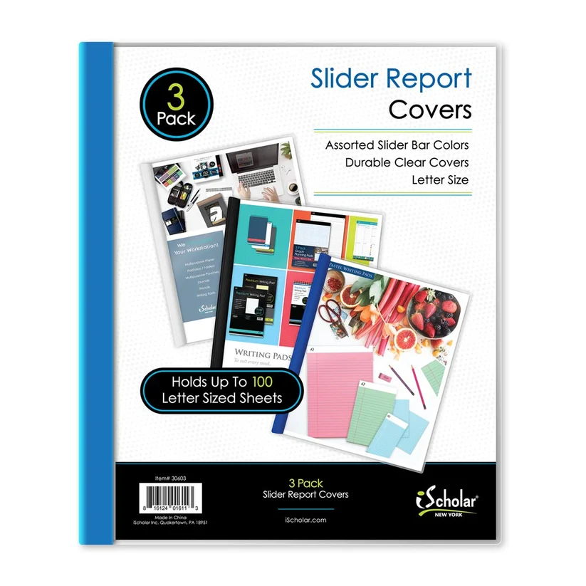 Slider Report Covers - 3 Pack