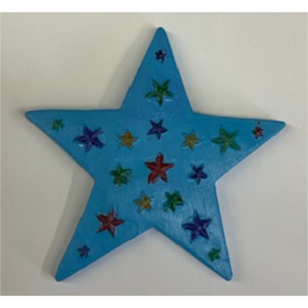 Star Covered Star Plaque Plaster Mold