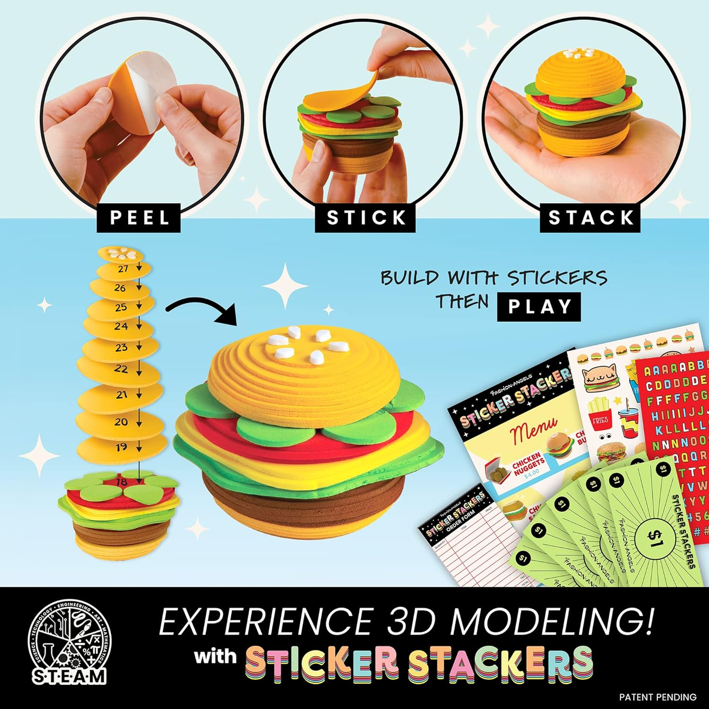 Sticker Stackers Fast Food