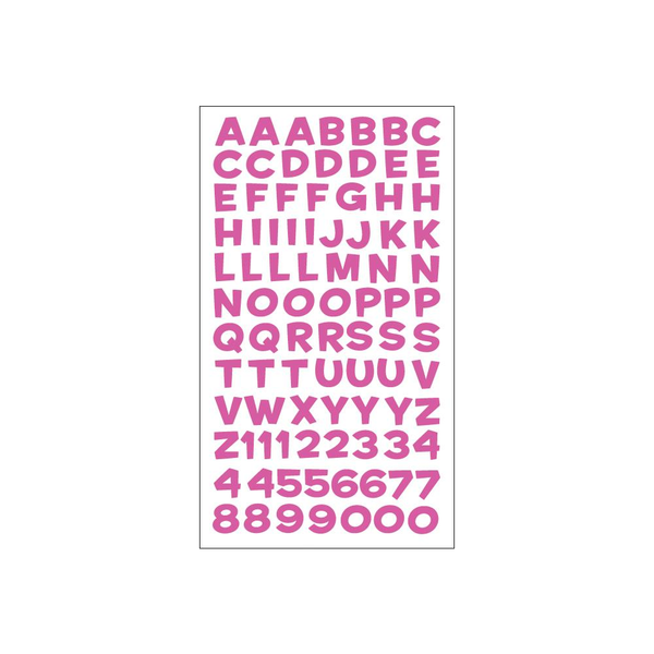 Sticko Fun House Pink Metallic Alphabet Stickers