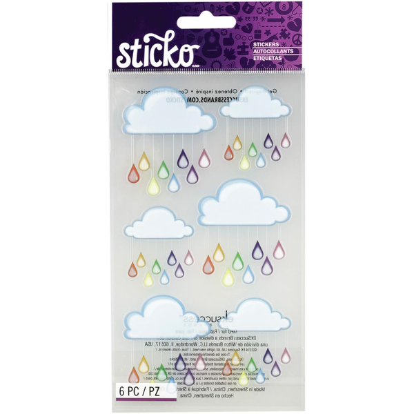 Sticko Rainbow Clouds Stickers