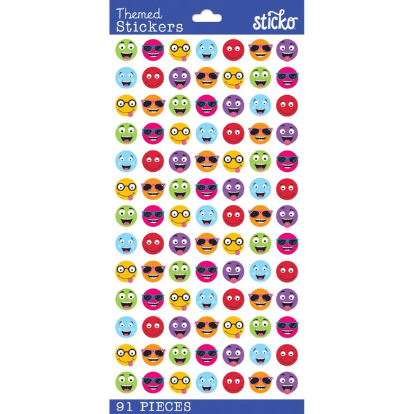 Sticko Themed Stickers Smiley Faces
