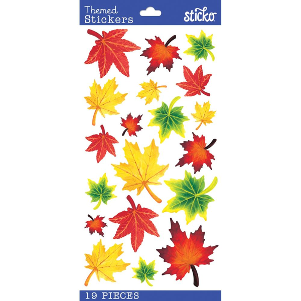 Sticko Themed Stickers Vellum Maple Leaves