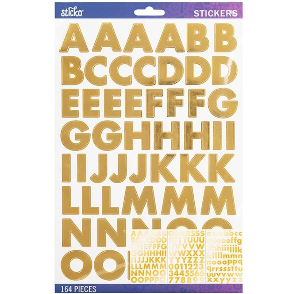 Sticko Bold Large Alphabet Stickers
