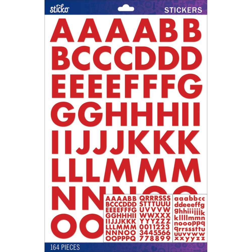 Sticko Bold Large Alphabet Stickers