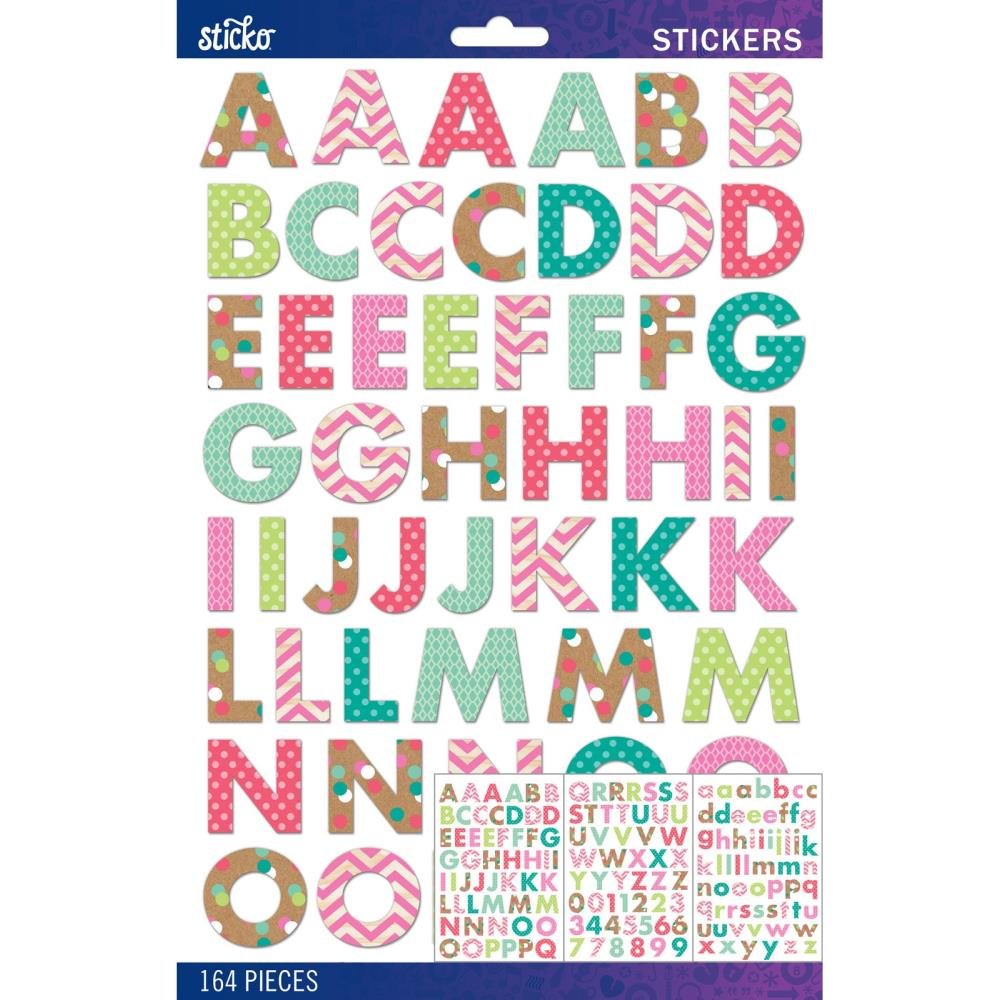 Sticko Bold Large Alphabet Stickers