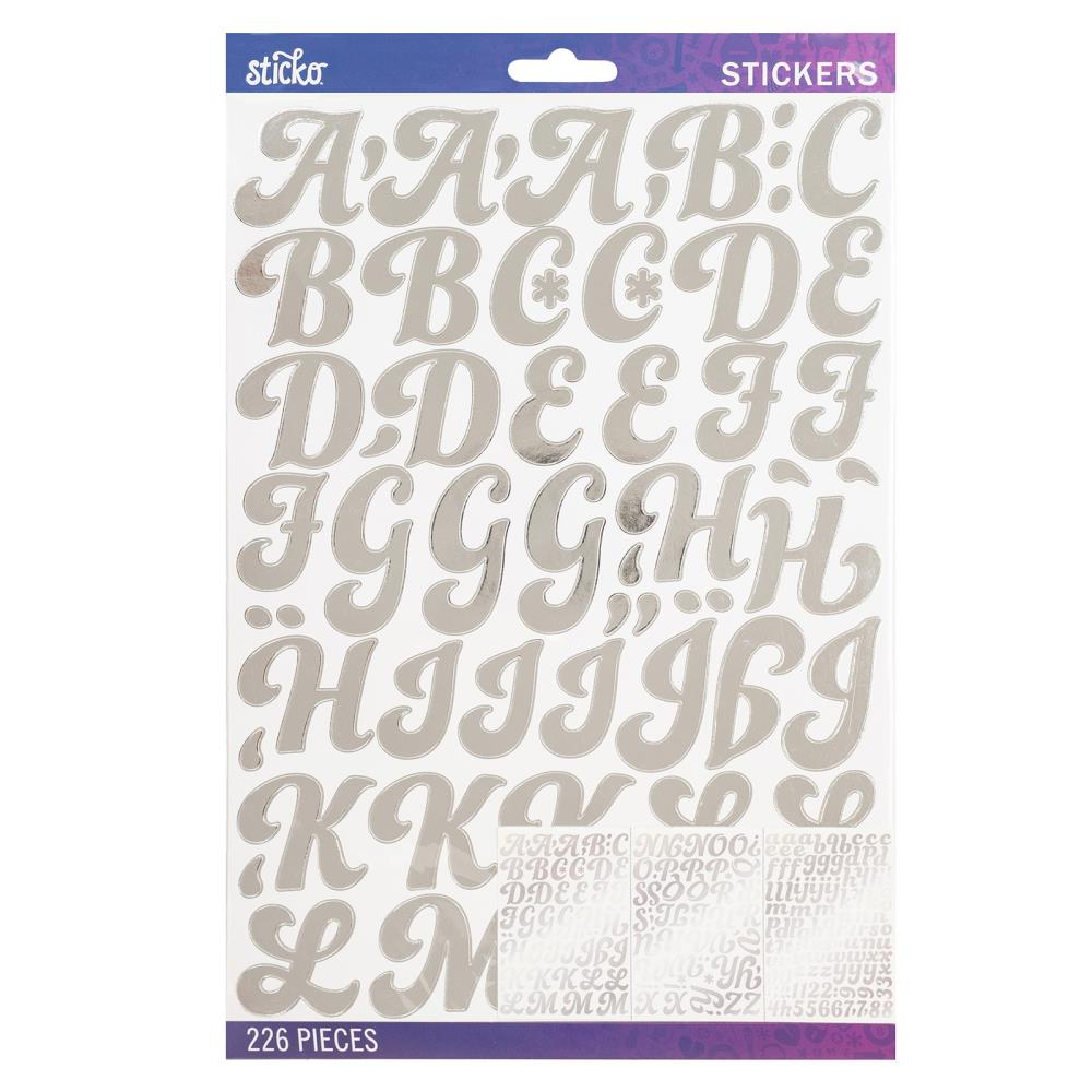 Sticko Foil Funki Dori Large Alphabet Stickers