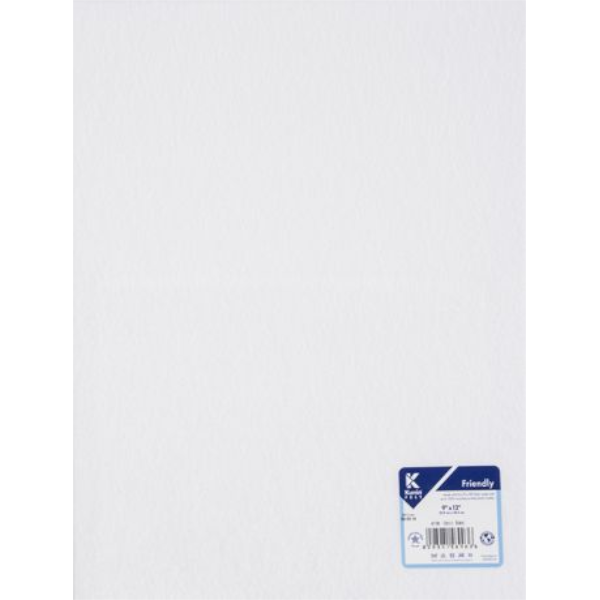Stiffened Felt Sheet 9" x 12"