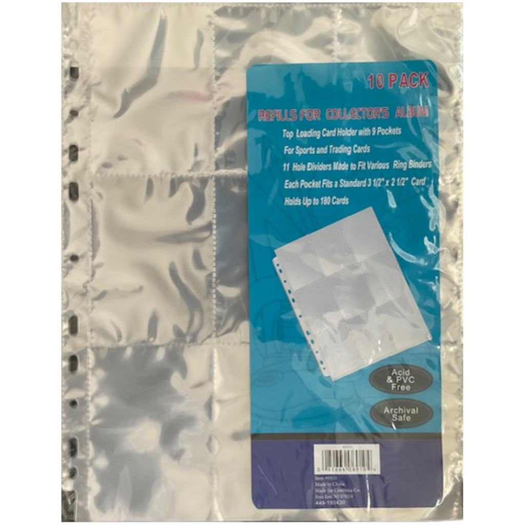Trading Card Holder Sheets 10 Pk