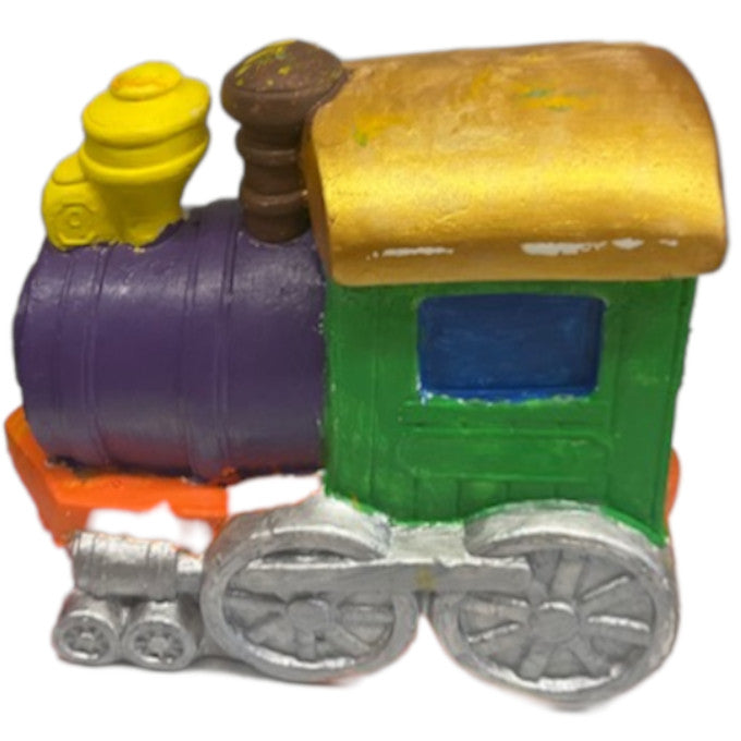 Train Engine Statue Ready to Paint Plaster Mold