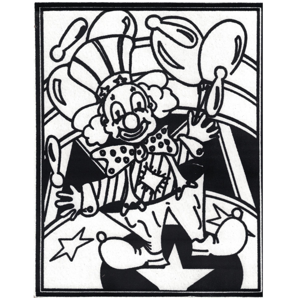 Velvet Art Clown Board 8" x 10"