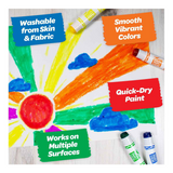 Washable Paint Sticks, Kids Paint Set, 6 Count