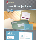 Laser/Inkjet 2" x 4" White Shipping Labels - 1000/Box