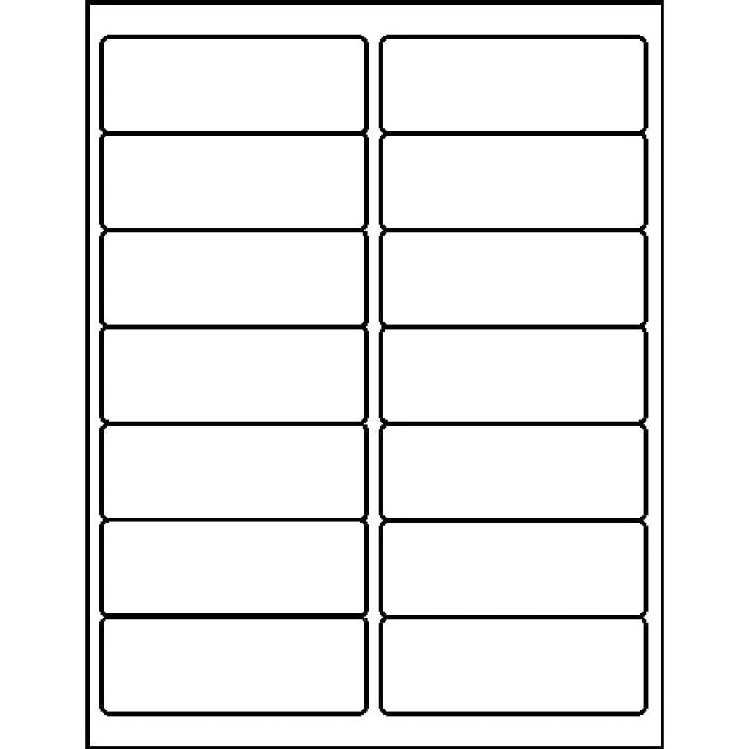 Laser/Inkjet 1-1/3 x 4" White Mailing Labels - 1400/Box