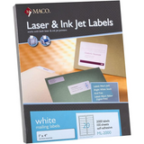 Laser/Inkjet 1" x 4" White Mailing Labels - 2000/Box