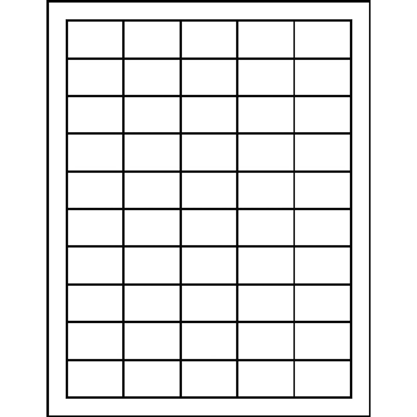 Laser/Inkjet 1" x 1 1/2"" White UPC Labels - 5000/Box