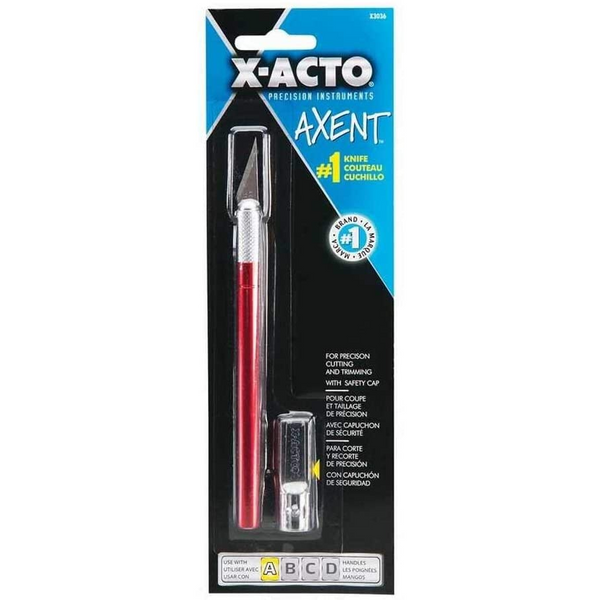 X-Acto AXENT Knife with Cap Red