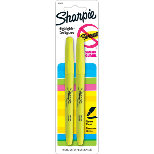 Yellow Chisel Highlighter 2 pk