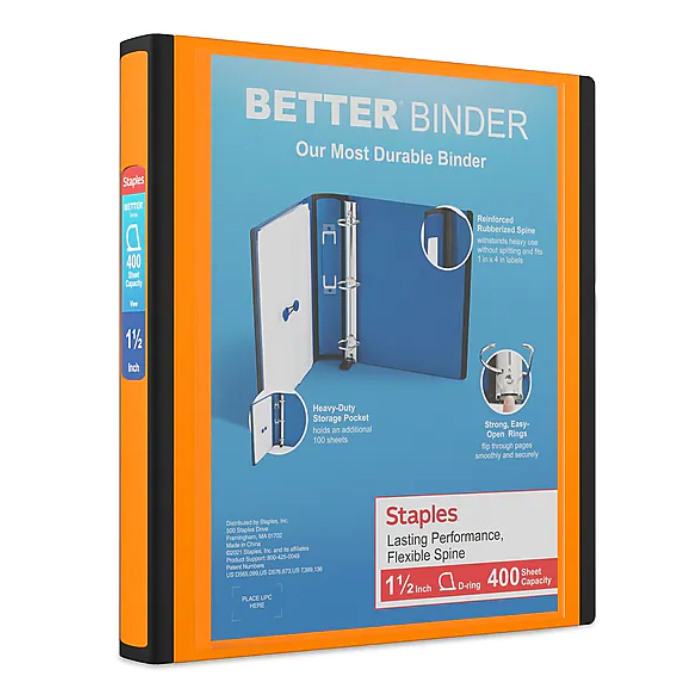 1.5" Better View Binders with D-Rings