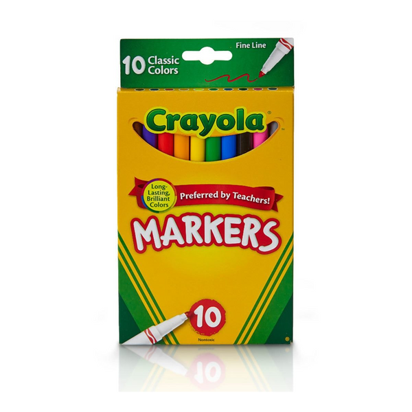 Fine Line Markers-10 Count