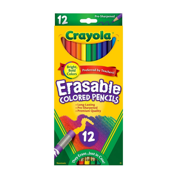 Erasable Colored Pencils-12 Count
