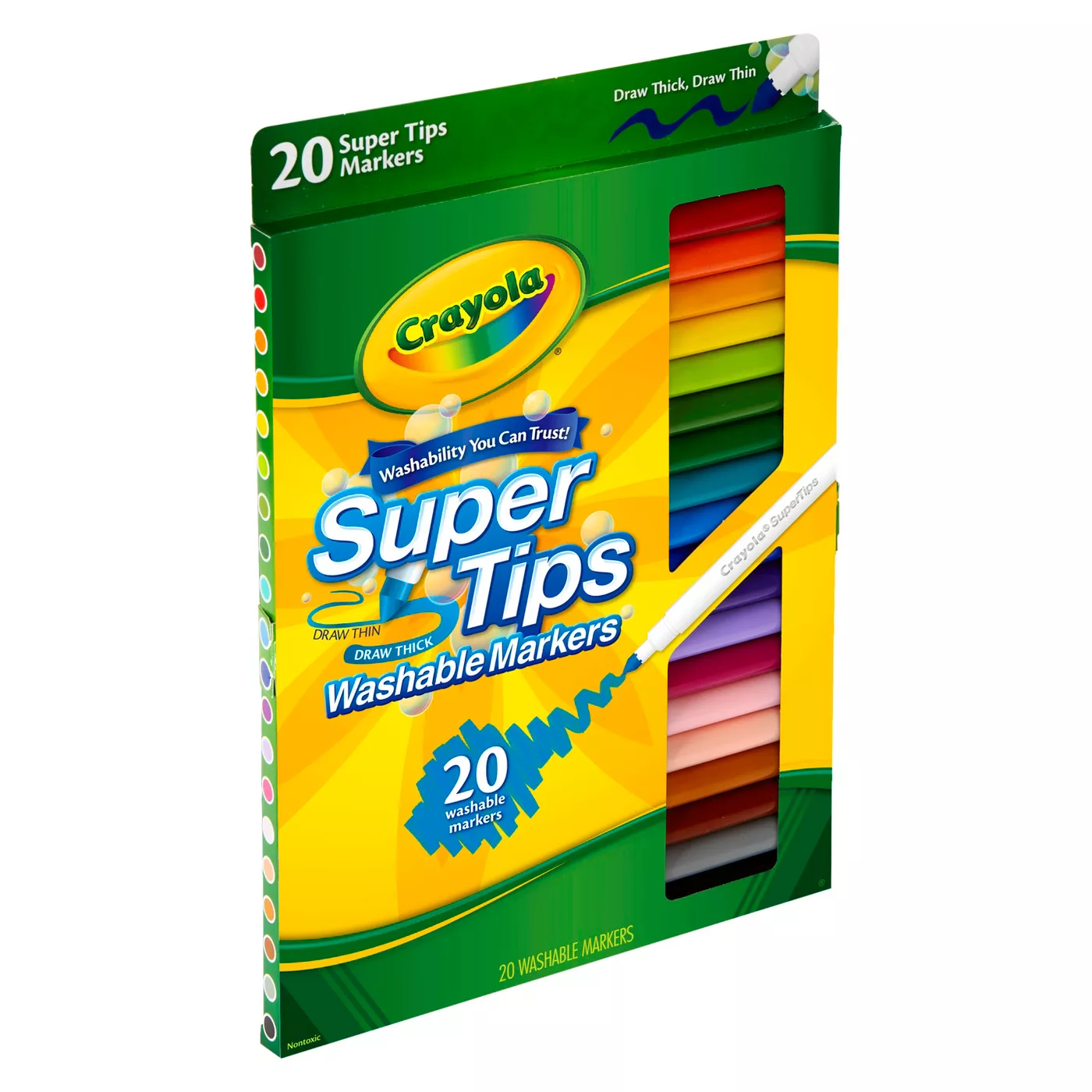 20 Washable Super Tips Markers