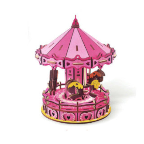 3d Wooden Carousel Puzzle