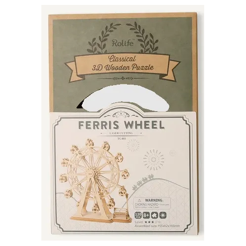 3D Wooden Puzzle Ferris Wheel