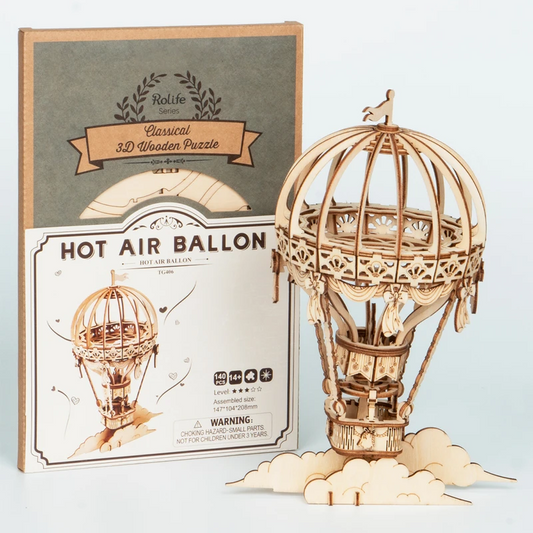 3D Wooden Puzzle Hot Air Balloon