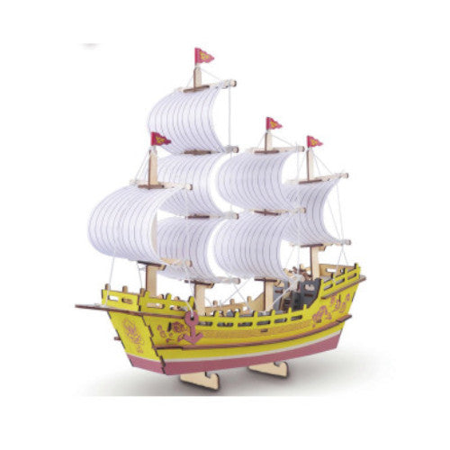 3d Wooden Sailboat Puzzle