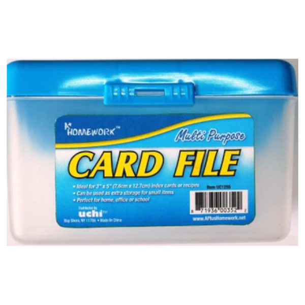 3" x 5" Index Card File Box