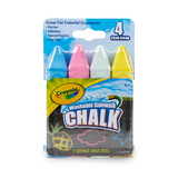 Washable Sidewalk Chalk 4 Pack