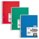 Mead 5 Subject Ruled Notebook
