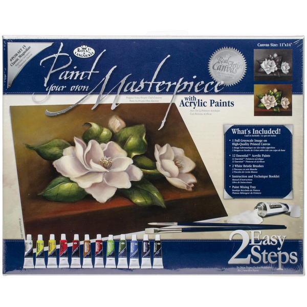 Paint Your Own Masterpiece Kit 11 x 14 Classic Magnolias